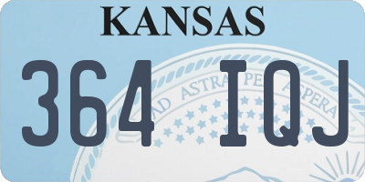 KS license plate 364IQJ