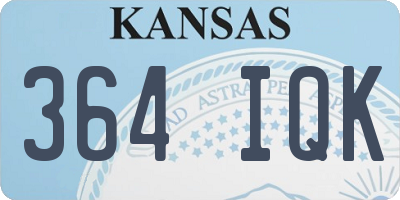 KS license plate 364IQK