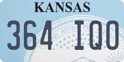 KS license plate 364IQO
