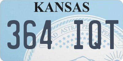 KS license plate 364IQT