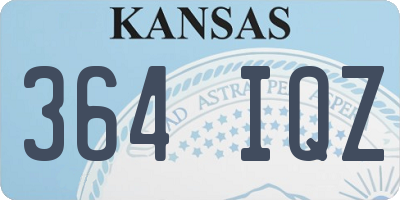 KS license plate 364IQZ