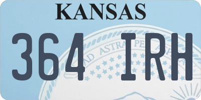 KS license plate 364IRH