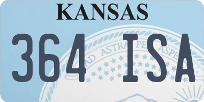 KS license plate 364ISA