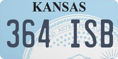 KS license plate 364ISB