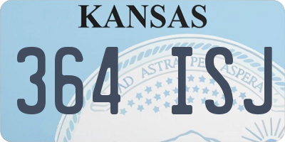 KS license plate 364ISJ