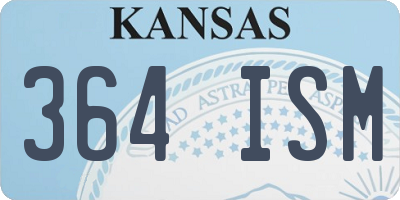 KS license plate 364ISM