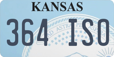 KS license plate 364ISO