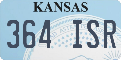 KS license plate 364ISR