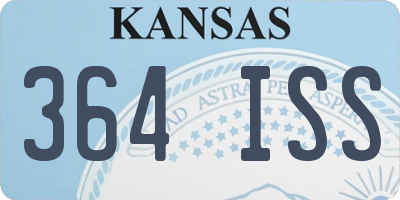 KS license plate 364ISS