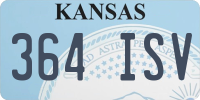 KS license plate 364ISV