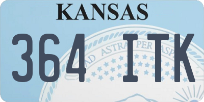 KS license plate 364ITK