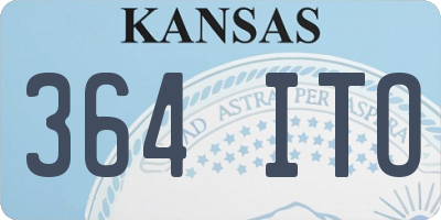 KS license plate 364ITO