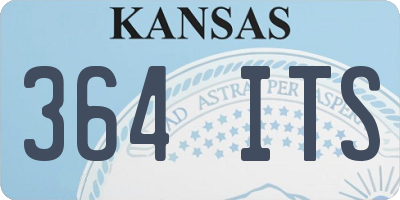 KS license plate 364ITS