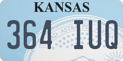 KS license plate 364IUQ