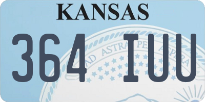KS license plate 364IUU