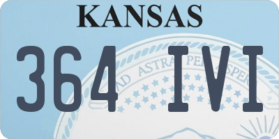 KS license plate 364IVI