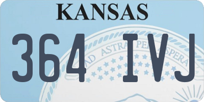 KS license plate 364IVJ