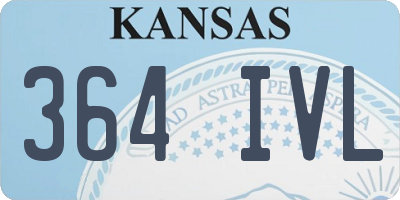 KS license plate 364IVL