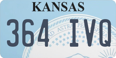 KS license plate 364IVQ