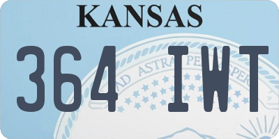 KS license plate 364IWT