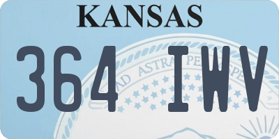 KS license plate 364IWV
