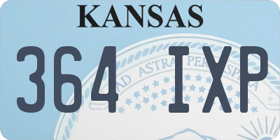 KS license plate 364IXP
