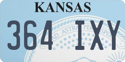KS license plate 364IXY