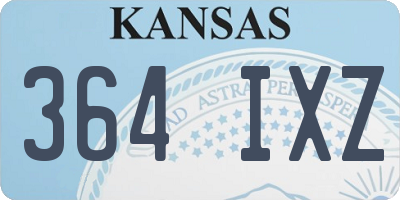 KS license plate 364IXZ