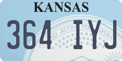 KS license plate 364IYJ