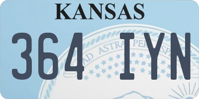 KS license plate 364IYN