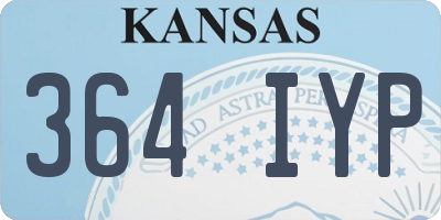 KS license plate 364IYP