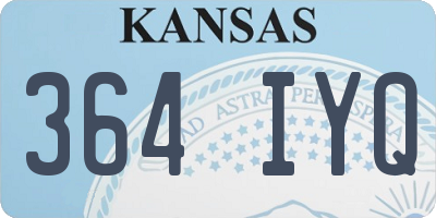 KS license plate 364IYQ
