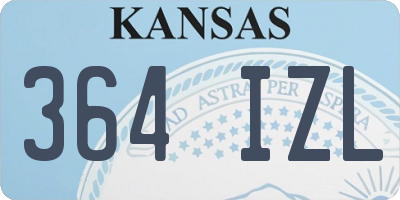 KS license plate 364IZL