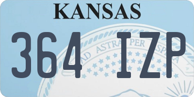 KS license plate 364IZP