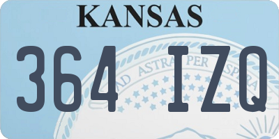KS license plate 364IZQ