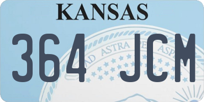 KS license plate 364JCM