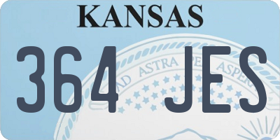 KS license plate 364JES