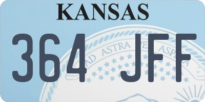 KS license plate 364JFF