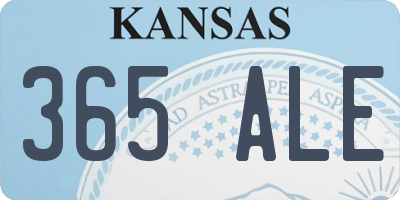 KS license plate 365ALE