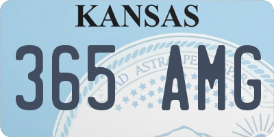 KS license plate 365AMG