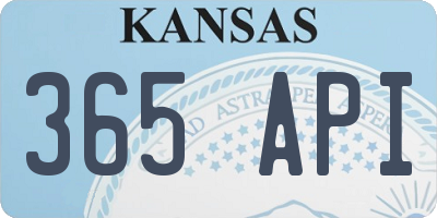 KS license plate 365API