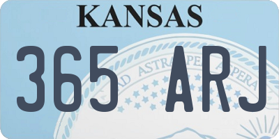 KS license plate 365ARJ
