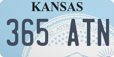 KS license plate 365ATN