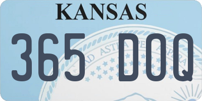 KS license plate 365DOQ