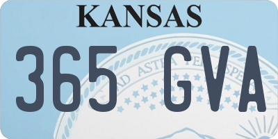 KS license plate 365GVA