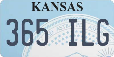 KS license plate 365ILG