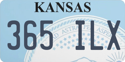 KS license plate 365ILX