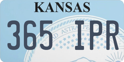 KS license plate 365IPR