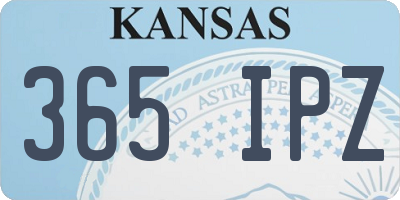 KS license plate 365IPZ
