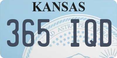 KS license plate 365IQD